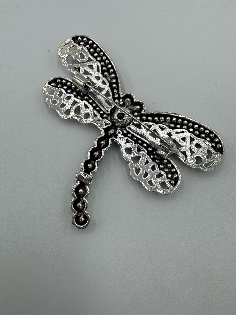Crystal Dragonfly Brooch in Pink and Teal - NWOT - Picture 2 of 3